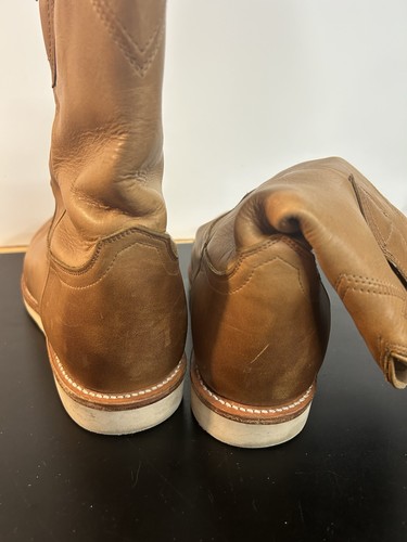 Tecovas “The Knox” Handmade Mens Size 13 EE Boots Tan Caramel Calfskin Leather - Picture 11 of 14