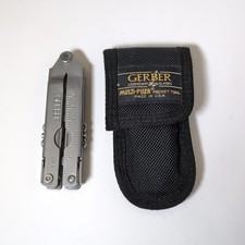 Vintage Rare Gerber Multi Plier Folding Multi Tool W/ Sheath Early Model