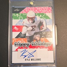 Leaf 2025 Happy Holidays Kyle Williams Stanford Cardinal Auto BA-KW2 Football
