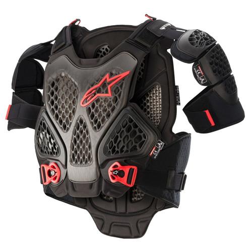 Alpinestars A-6 Cross Chest Protector Black Anthracite Red - Picture 1 of 1