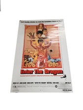 BRUCE LEE'S ORIGINAL ENTER THE DRAGON 1973 POSTER NO. 73/268 One Sheet
