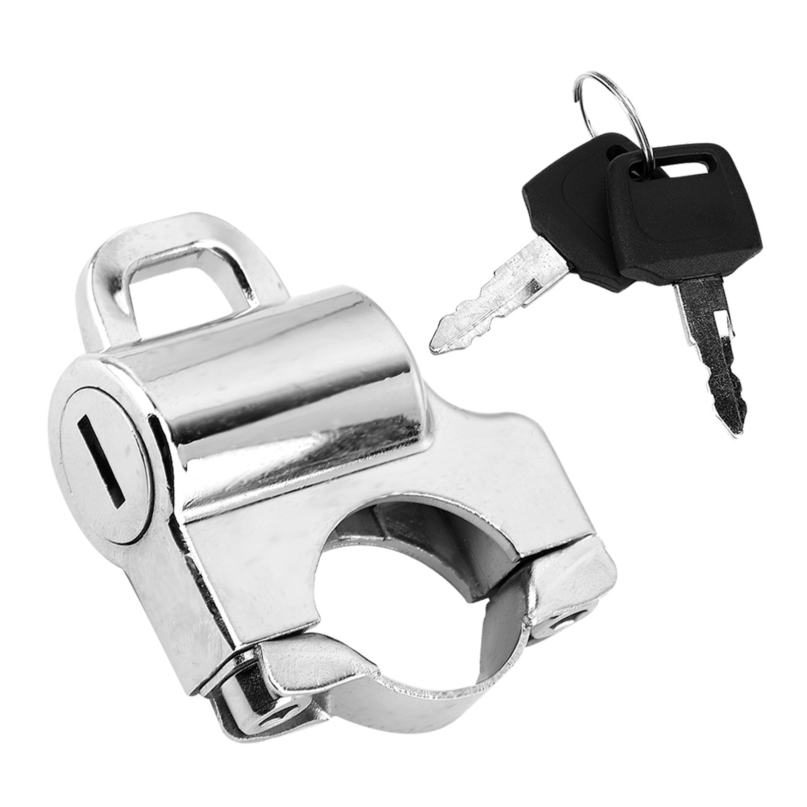 ⁺22mm Handlebars Motorcycle Helmet Security Lock Padlock With 2 Keys