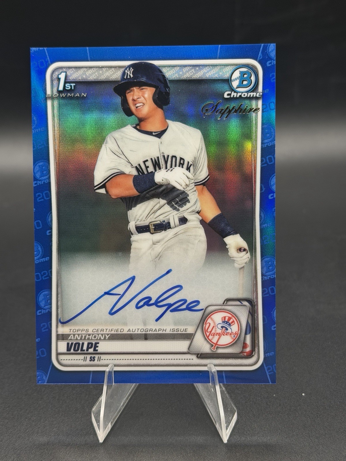ANTHONY VOLPE AUTO 1st 2020 Bowman Chrome SAPPHIRE Edition Autograph Rookie RC⚾️