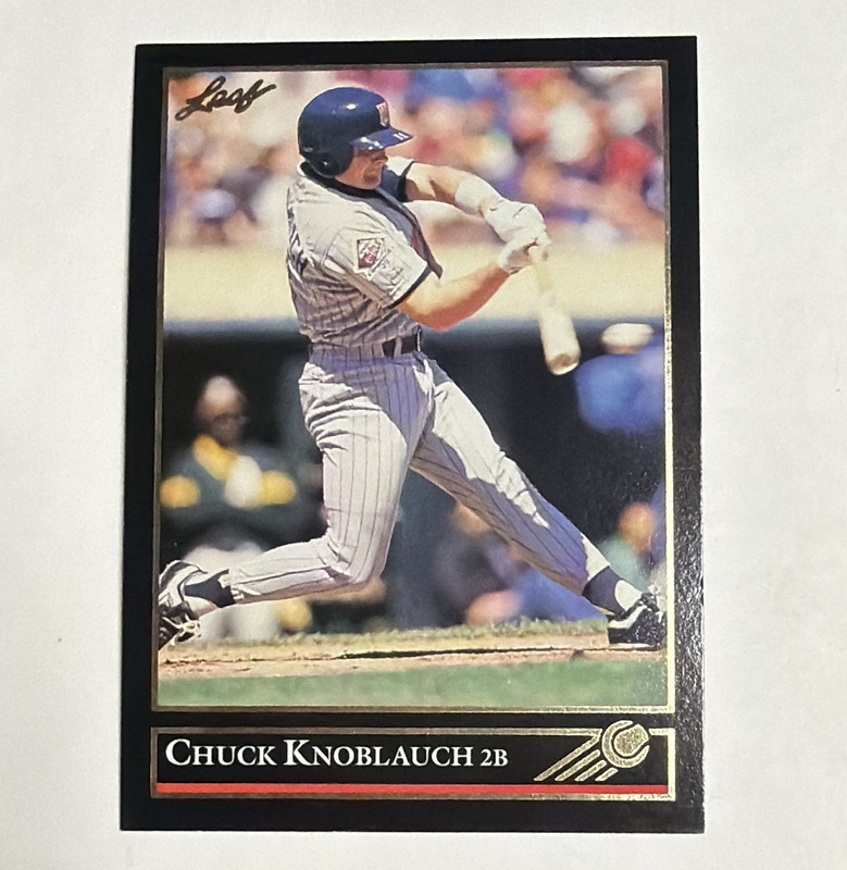 Leaf 1992 Chuck Knoblauch Gold Edition #230 Minnesota Twins MLB Baseball Card