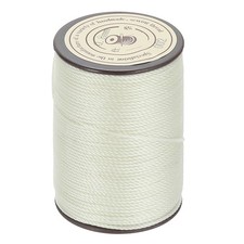 Waxed Cord 0.8mm Cream Waxed Polyester Cord 54 Yards String Thread
