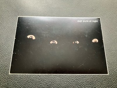 Rare Vintage Daft Punk At Night Homework Promo Sticker Postcard