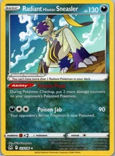 Pokemon TCG Radiant Hisuian Sneasler 123/196 Lost Origin Holo NM