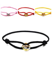 Titanium Steel Rope Bracelet Three Circle Colorful Lover Chain Men Jewelry