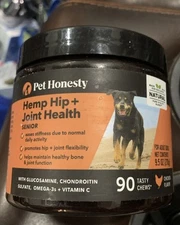 PetHonesty Senior Help Mobility - Hip & Joint Supplement Single - 90 count READ