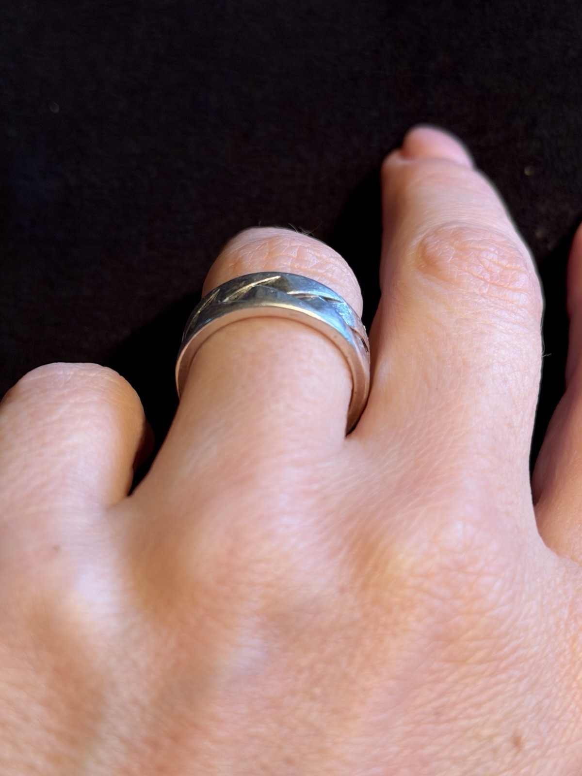 Vintage Uk Size M Sterling Silver Esprite Ring #4 image 2