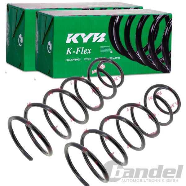 2X KYB K-FLEX Fahrwerksfedern Satz Vorne Passend FÜR Saab 9000 Links+Rechts |-image