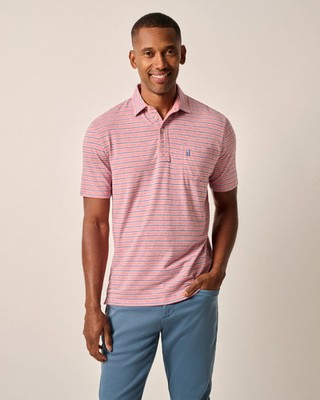 johnnie-O Original 4-Button Polo - Matthis Stripe Samba MC-7827933