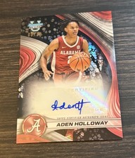 2024-25 Bowman University Best Aden Holloway Black /10 AUTO #B24-AH Alabama RC