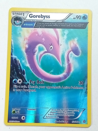 Gorebyss 52/160 Primal Clash Holo Rare Pokémon Card 2015