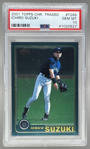 41020627 Ichiro Suzuki 2001 Topps Chrome Traded #T266 RC Rookie PSA 10