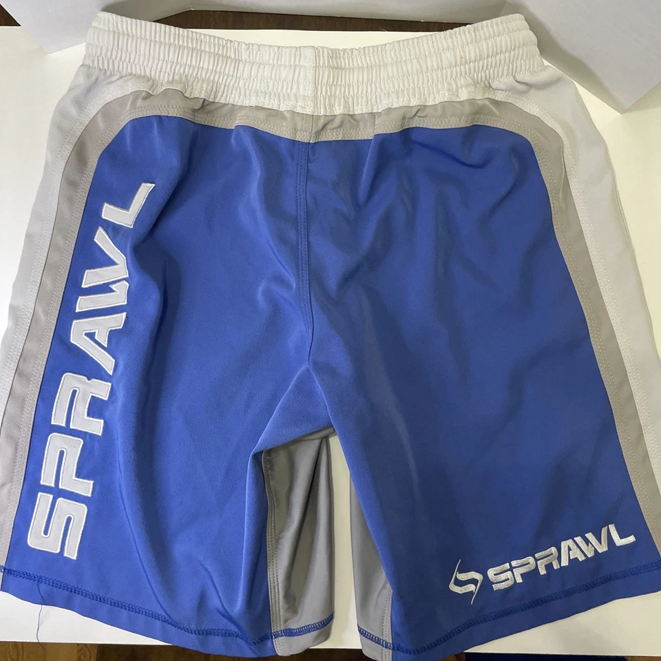 Shorts de luta Sprawl MMA tamanho 34 lote de 2 azul e preto ótimo estado - Imagem 3 de 4