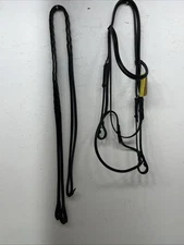 New Silver Fox Black Draft English Snaffle Bridle #20-8555-2 BB-35