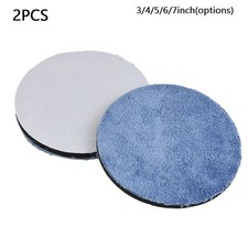 2Pc 3/4/5/6/7inch Microfiber Polishing For Pads Buffing Pad Set For Car Polisher