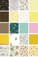 Assorted Bees and Honey Flat Fold Assortment 10 Yard Bundle Cotton Fabric