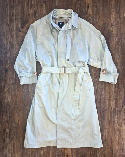 Vintage Mens AUSTIN REED Regent Street Trench Coat Detachable Wool Liner XL/XXL - product listing photo