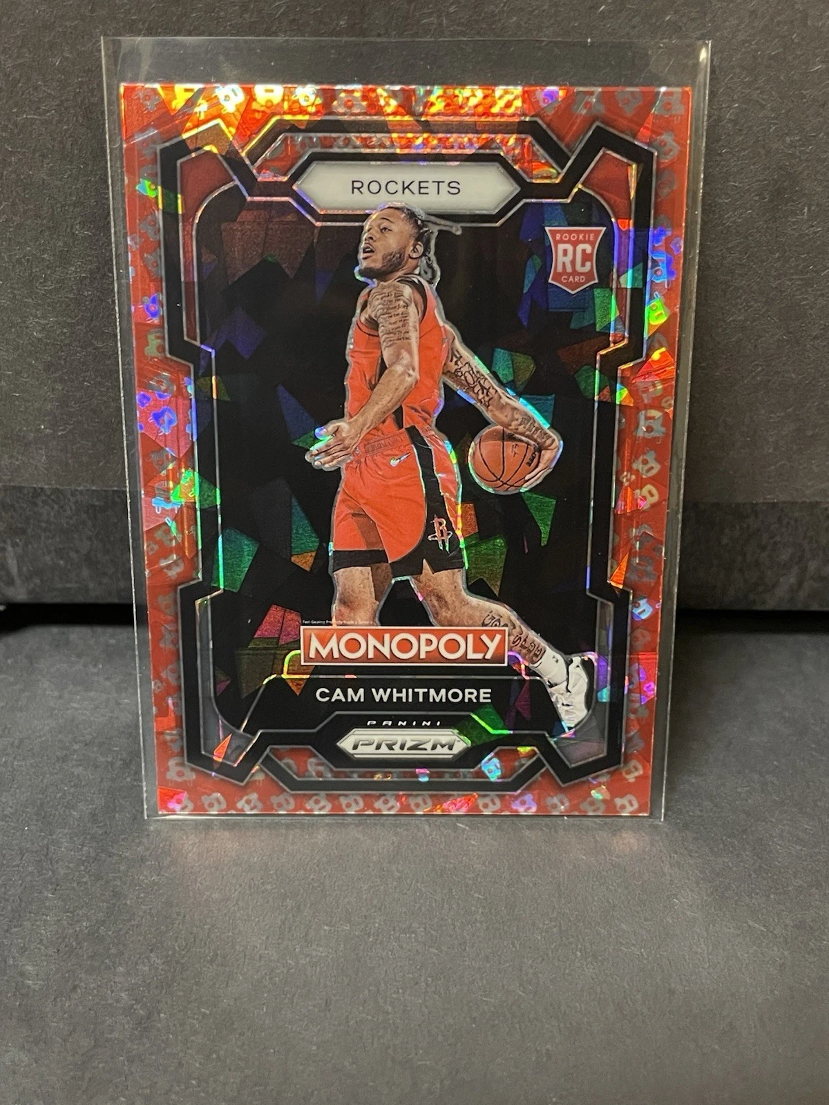 2023-24 Prizm Monopoly #31 Cam Whitmore Free Parking Cracked Ice Prizm (RC) SP
