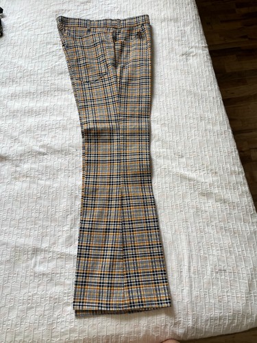 Vtg 70's Men's LEVI'S STA-PREST Multi Color Flared Hippie Gay Fad Jeans Pants