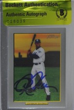 BAS 2006 Topps Turkey Red Mike Cameron #514 Beckett Auth Sticker Auto 3c7