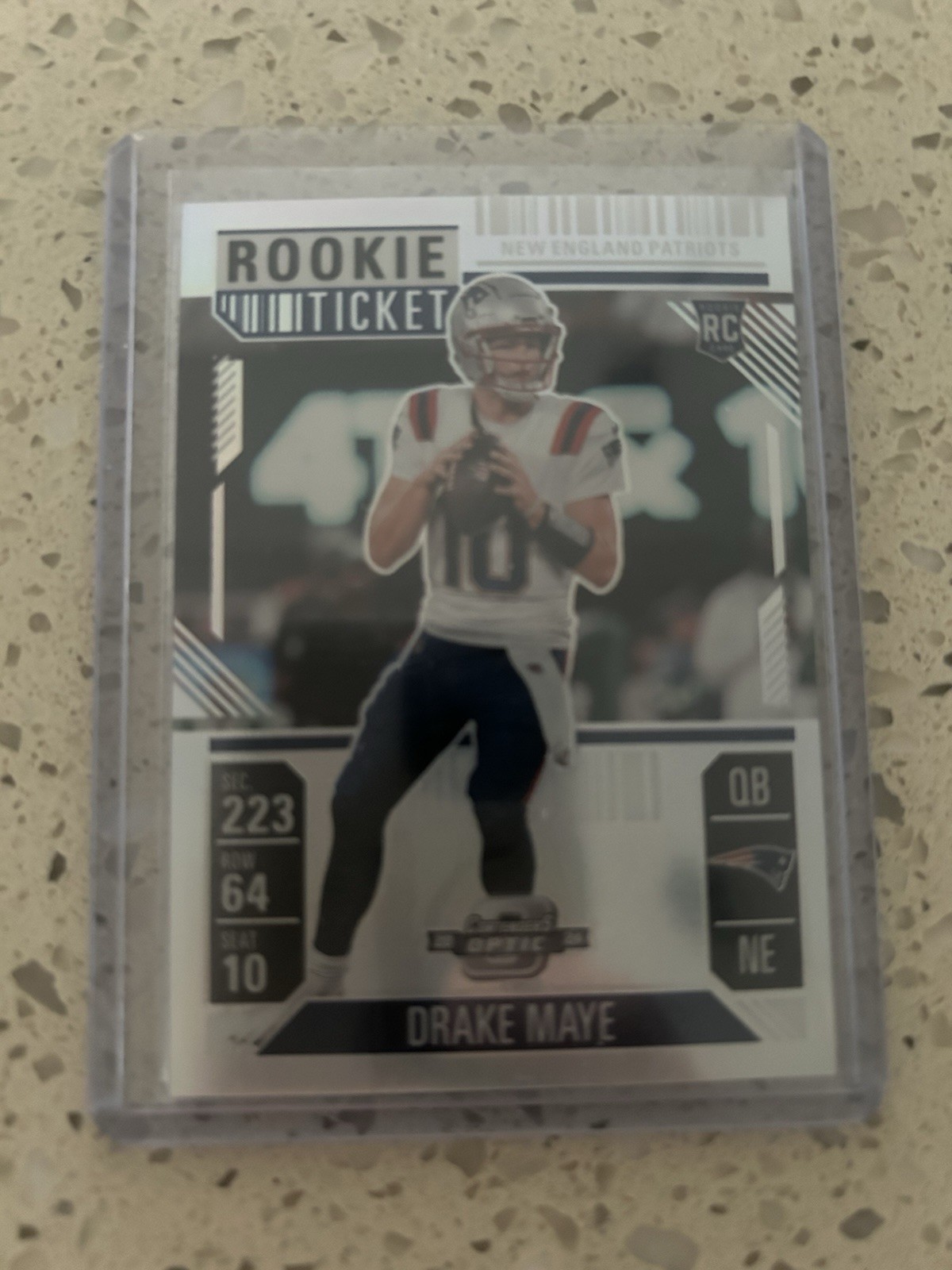 2024 Panini Contenders Optic - Rookie Ticket Drake Maye #70 Silver Prizm (RC)