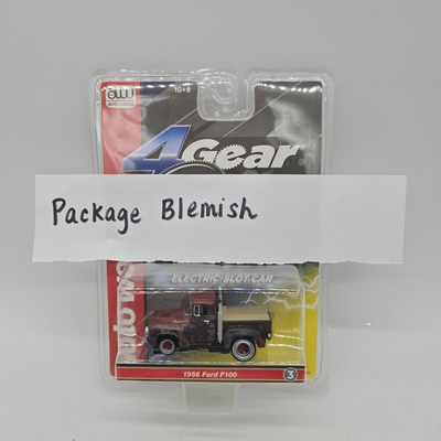 #ad *READ* Auto World 4Gear 1956 Ford F100 Pickup Rusted HO Scale Slot Car SC413 $35.00