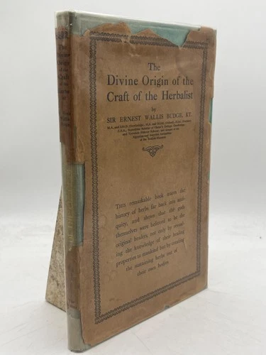 The Divine Origin of the Craft of the Herbalist Ernest Wallis Budge Herb Book