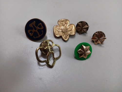 Vintage Girl Scout Pin Lot of 6