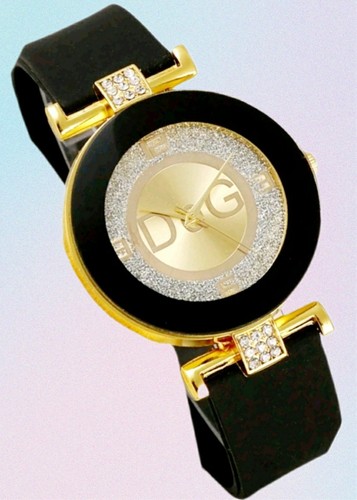 Damen QuarzuhršQuarz Uhr Damen Armbanduhr Schwarz Gold Strass Damen Schmuck - Bild 4 von 5