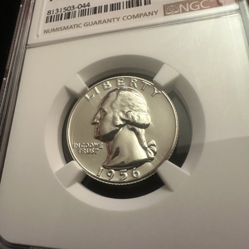 1956 (P) Washington Quarter NGC PF 68 Silver 25c Proof US Graded Coin - Picture 4 of 9