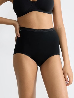Sloggi women s pack of 4 basic+ maxi briefs size Uk 12 black Damaged Box