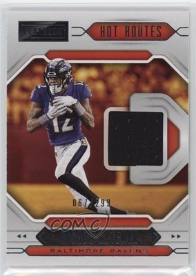 2021 Panini Playbook Hot Routes 67/299 Rashod Bateman #HR-RB Rookie RC 3hd