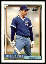 1992 TOPPS JIM EISENREICH #469 KANSAS CITY ROYALS 2132