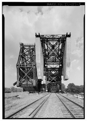 Photo:Chicago Illinois 1930s St Charles Air Line Bridge Portal View HABS