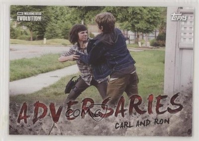 2017 Topps The Walking Dead Evolution Adversaries Carl vs Ron #AD-4 0b5