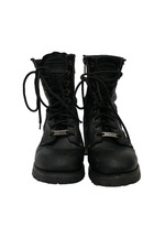 Xelement Black Motorcycle Biker Boots Men's 9.5 Leather Zip