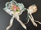 Vintage 1961 Mattel Barbie Doll  Winter Wedding Bouquet and Orange Blossom #987