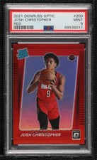 2021 Donruss Optic Rated Rookie Red Prizm 72/99 Josh Christopher PSA 9 MINT 0y2q