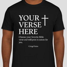 Custom Bible Verse Shirt Personalized Christian T-Shirt Choose Your Verse Faith