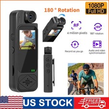 20 Hour 1080P Camcorder Mini Police Body Camera HD 180  Video DVR Camera US