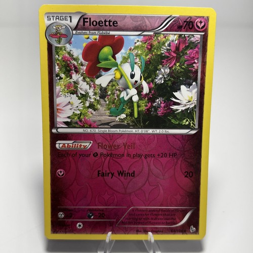 Pokemon TCG Floette 64/106 XY Reverse Holo English Uncommon Stage 1 70 HP 2014
