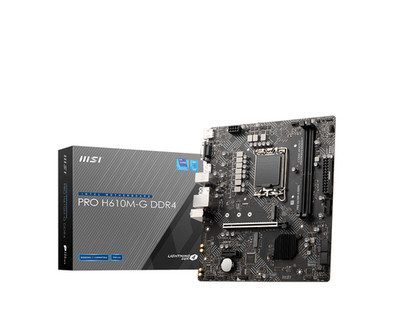 MSI PRO H610M-G DDR4 Motherboard (12th/13th/14th Gen Intel Core, LGA 1700 Socket