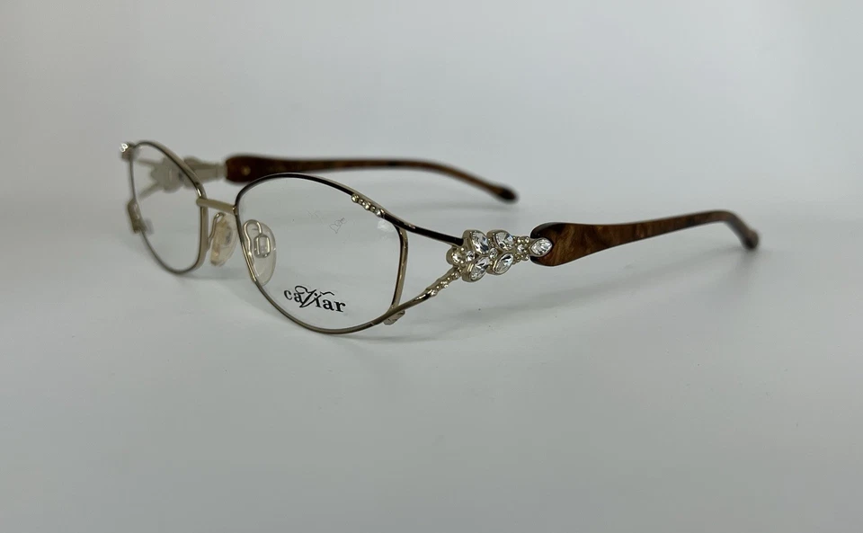 Auténticas monturas ópticas de diseño de caviar M #5584 S51[]15-125 Foto 3 de 4