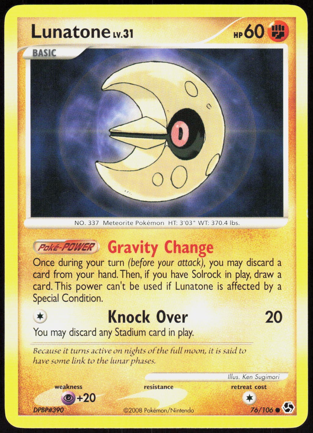 Lunatone 76 Great Encounters - Pokemon NM/M (Common)