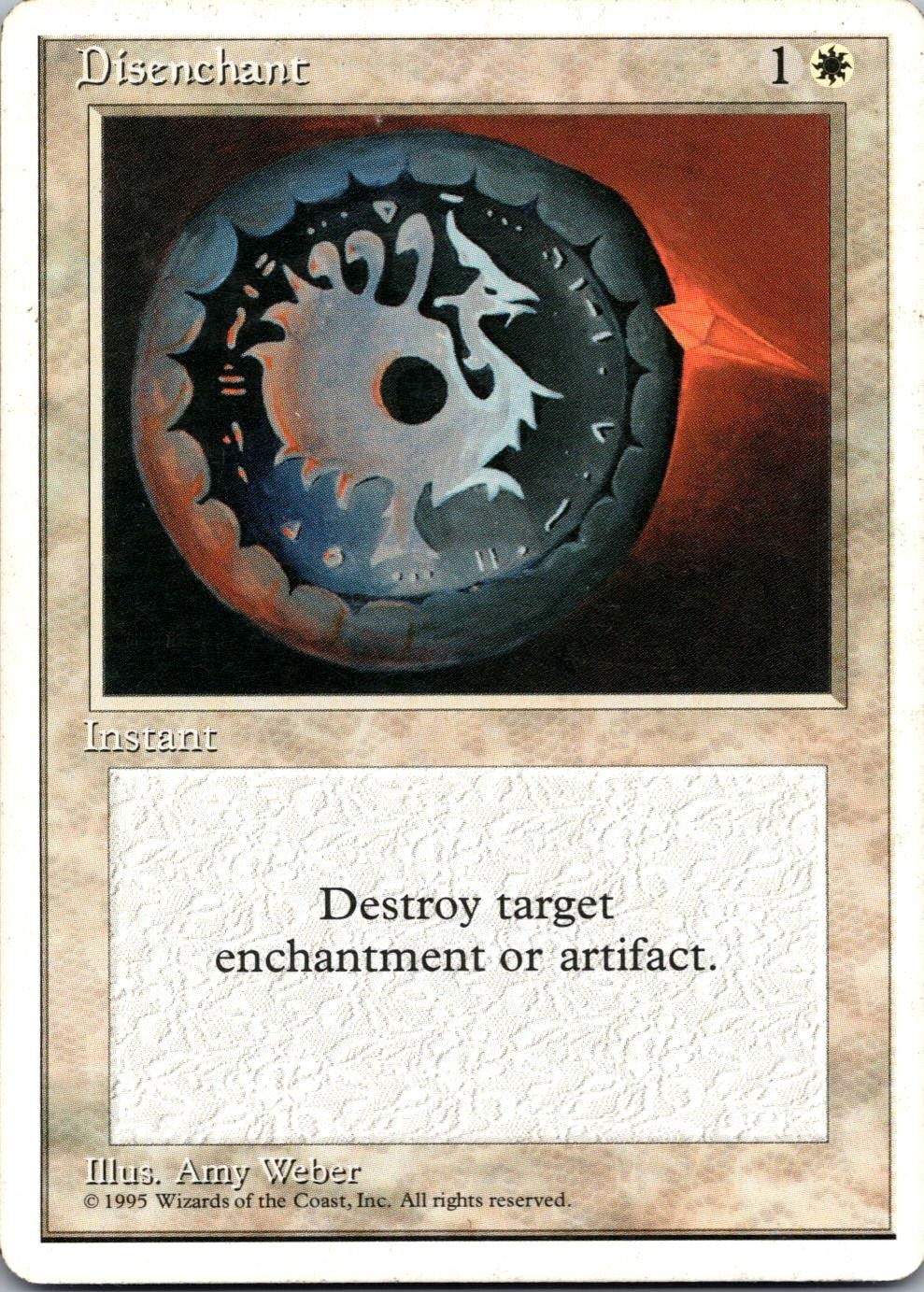 Magic Disenchant Fourth Edition 22 Moderately Played