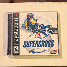 EA Sports Supercross Sony PlayStation 1 Manual w/ Case NTSC-U/C E 2000