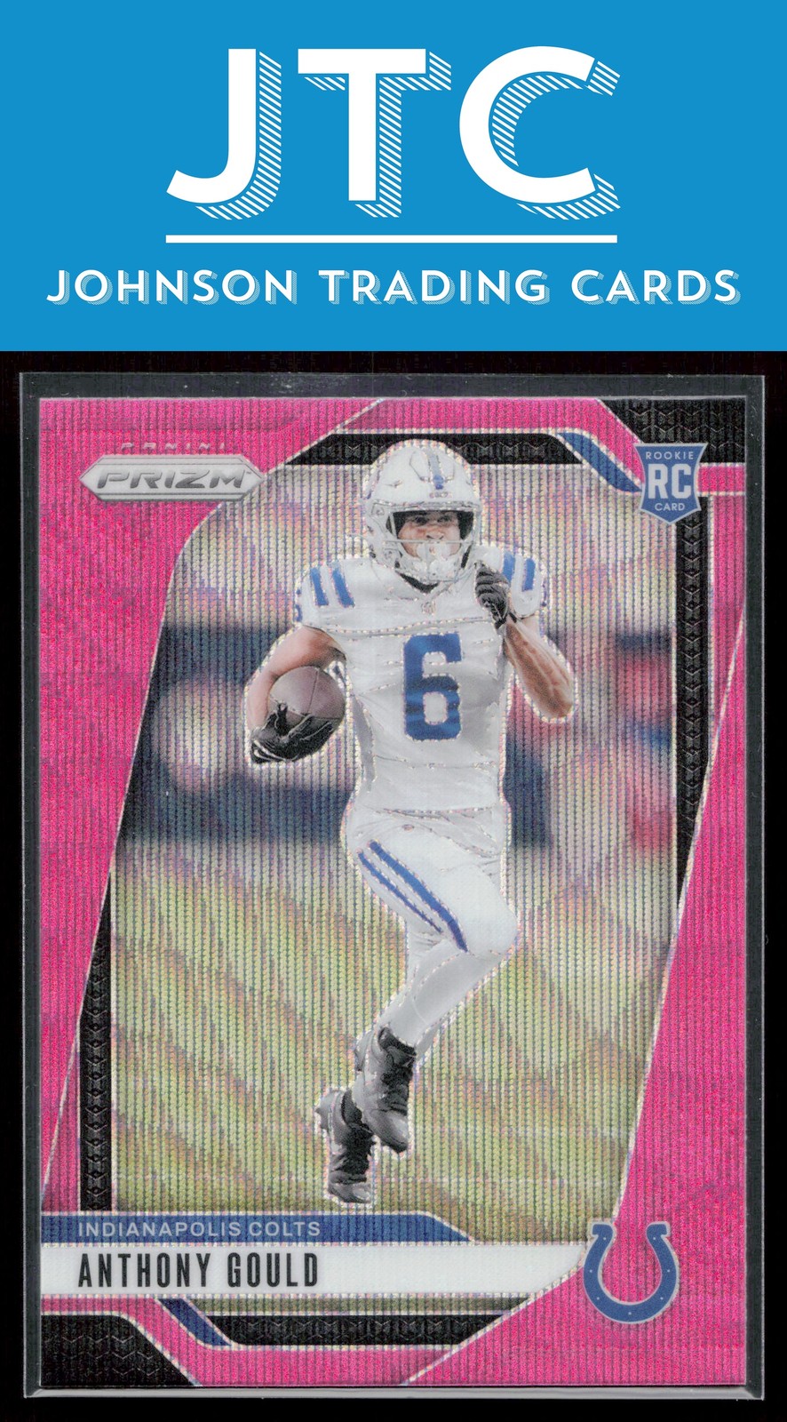 2024 Panini Prizm Anthony Gould Pink Wave RC #305 Indianapolis Colts Rookie